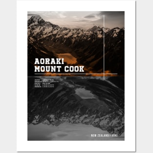 AORAKI MOUNT COOK WIKIPEDIA Posters and Art